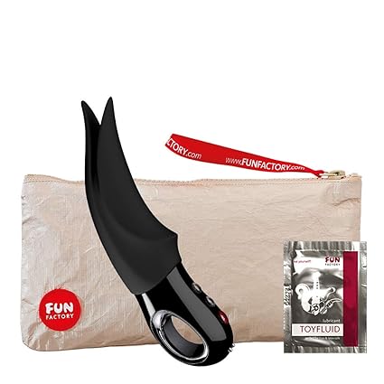 Fun Factory VOLTA - Klitoris Vibrator Für Sie Schwarz (inklusive Tasche + Gleitgel) Silikon