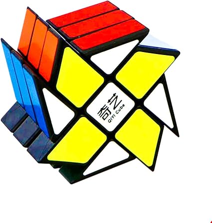 D ETERNAL Rubiks Rubix Rubic QiYi Windmill Cube 3x3x3 High Speed Magic Puzzle Cube