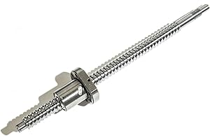 TEN-HIGH Ball Screw CNC Parts SFU1605 NUW, 1pcs Ball Screw + 1pcs Nut + End Machining, Diameter 16mm Lead 5mm Length 300mm