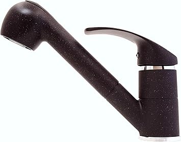 Kuchenarmatur Mit Ausziehbare Brause Armatur Fur Kuche Spule Granit Schwarz Amazon De Baumarkt