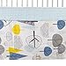 Lolli Living 4-Piece Baby Bedding Crib Set with Woods Pattern. Complete Set with Quilt, 2 Fitted Sheets, and Bed Skirt (Yellow and Blue). (161034)