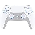 eXtremeRate 7 Colors 9 Modes Luminated Dpad Thumbsticks Share Home Face Buttons for PS5 Controller BDM-030 040 050, White Classical Symbols Buttons DTF LED Kit for PS5 Controller - NO Controller