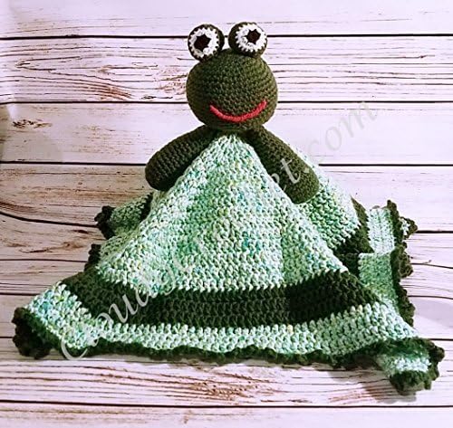 Froggy Animal Lovie perfect size and texture for little hands. Great way to provide comfort to a little one at home and away.
