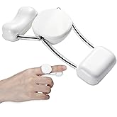 TrelaCo Spring Finger Extension Splint Small White Finger Straightener | Injured Finger Brace, Knuckle Immobilization Device, Assists in Extending Joint, for Edema Joint Extension Contractures
