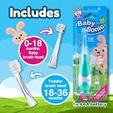 Brush-Baby BabySonic Teal Electric Toothbrush 0-36 Months Soft Bristles view 3