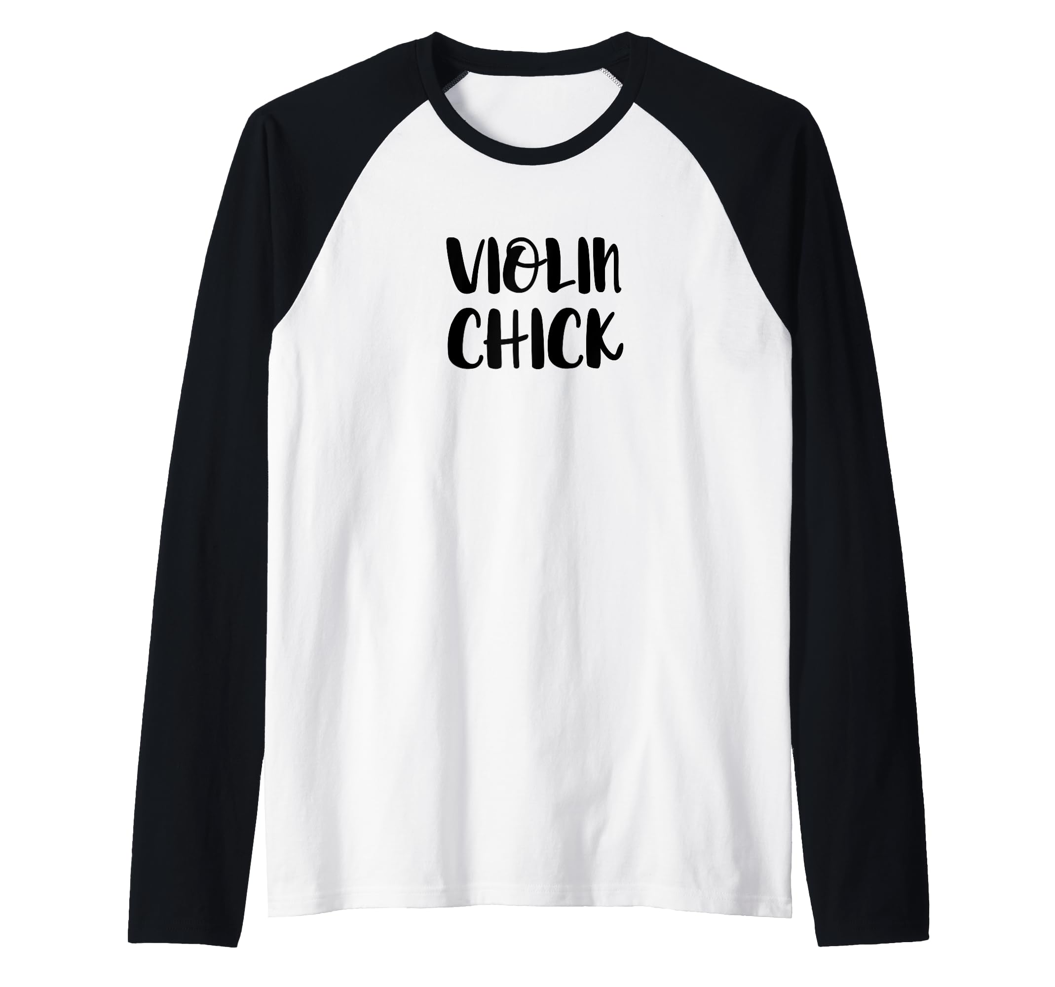 Violin Chick Violinist Music Musician Orchestra Jazz String Raglan Baseball Tee