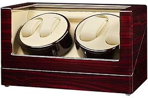 JQUEEN Automatic Quad Watch Winder with Double Quiet Mabuchi Motors