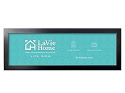 LaVie Home 4x10 Picture Frame Black, Panoramic