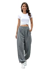 Womens Sweatpants with Pockets High Waist Jogger