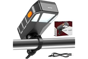 Grill Light for Blackstone Griddle & Weber Grill, Goldusk Rechargeable BBQ Lights with 160° Beam Automatic On/Off 2-Level Brightness Grilling Accessories for Outdoor Grill Gifts for Men Dad Husband