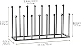 pickpiff Free Standing Shoe Rack Black Metal 8 Pairs Boots Organizer view 5