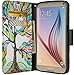 GALAXY WIRELESS for Galaxy S7 Case with Wallet, Samsung Galaxy S7 Wallet Case, Flip Folio [Kickstand Feature] Pu Leather Wallet Case with ID Slots for S7 Phone Case - Colorful Tree