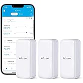 Govee Hygrometer Thermometer 3Pack H5100, Mini Bluetooth Temperature Humidity Sensor with APP Notification Alert, 2 Years Free Data Storage Export, 230 Feet Connecting Range