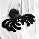 Bunny Chorus Halloween Decorations Spider Throw Pillows: Cute Black Spider Pillow Home Decor, Stuffed Large Plush Cushion Halloween Decorations Indoor for Kids Home Sofa Bed Office Couch Living Room