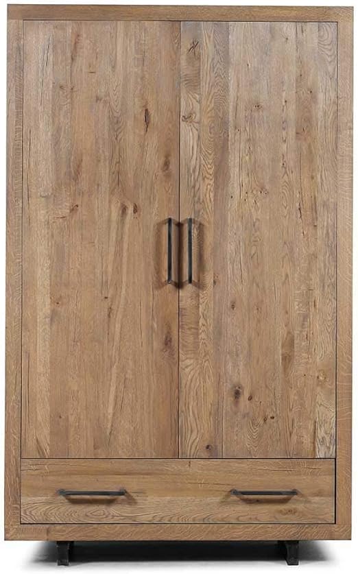 Pharao24 Schlafzimmerschrank Aus Eiche Massivholz 2 M Hoch Amazon De Kuche Haushalt