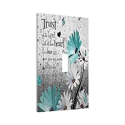Farm Teal Daisy Floral Bible Verse Inspirational