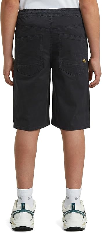 Jeans Knit pvt Ltd Dakota Pull On Shorts - Pantalones Cortos, Color Negro (Dk Black D29706-01-6484), 10 años para niño
