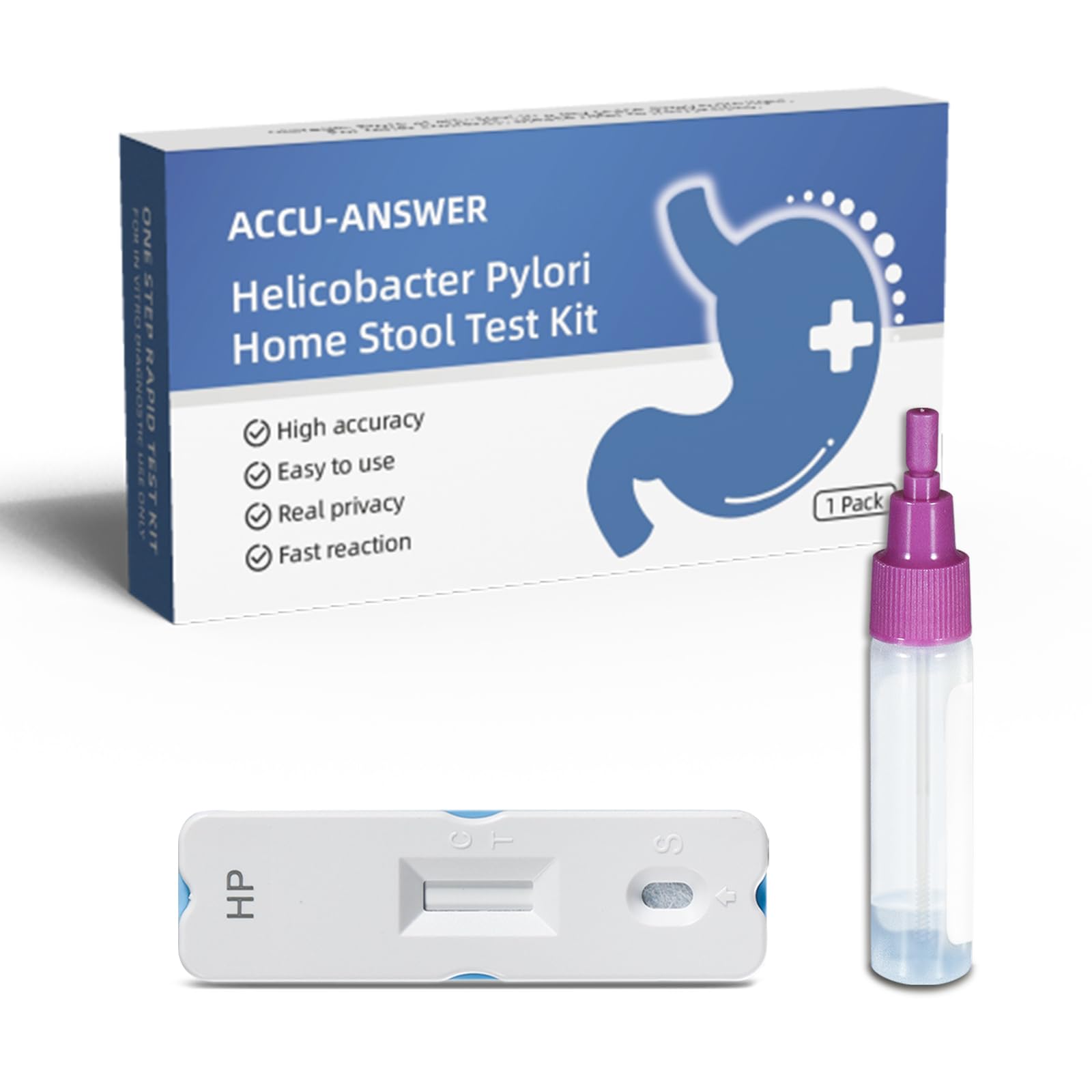 Mua ACCU Answer H Pylori Stool Test Kits, H. Pylori Self Fecal Test Kit, Helicobacter Pylori