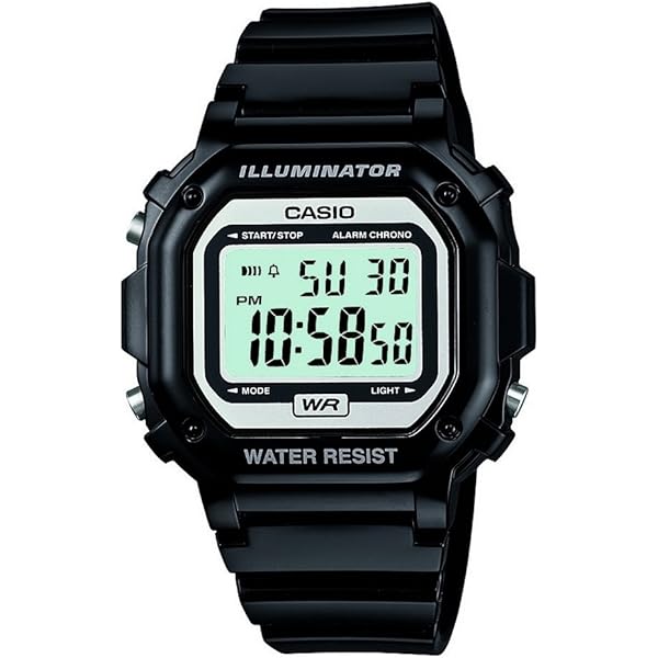 Casio Men's Ana-Digi Dual Time Watch Grey AW48HE-8AV : Casio