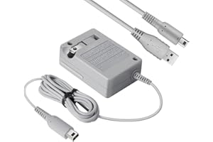 KOOWOD 3DS Charger Adapter with USB Charging Cable - Replacement Home Travel Portable Power Supply Accessories for New 3DS 2DS XL 3DS 2DS DSi DSi XL