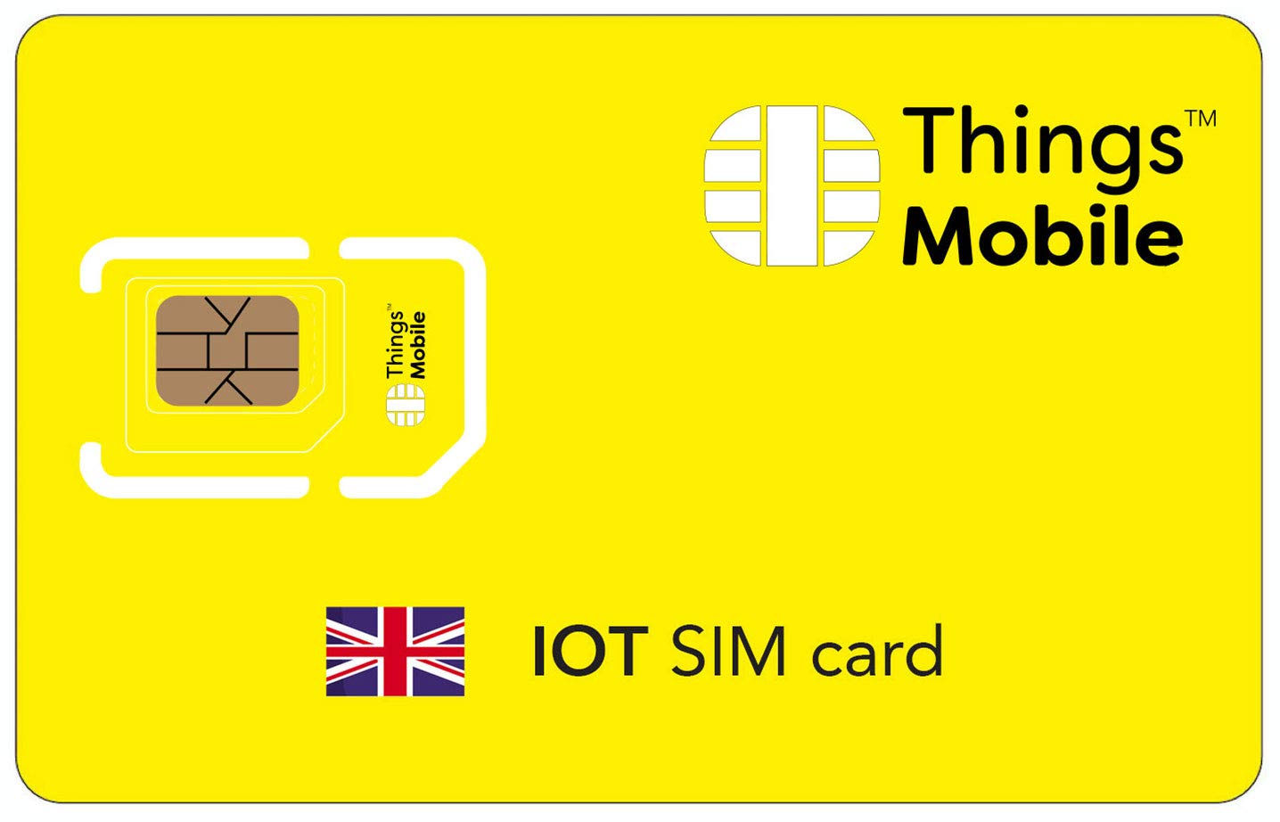 IOT SIM Card UNITED KINGDOM - Things Mobile - global coverage, multi-operator GSM/2G/3G/4G network, no fixed costs. €10 of credit included