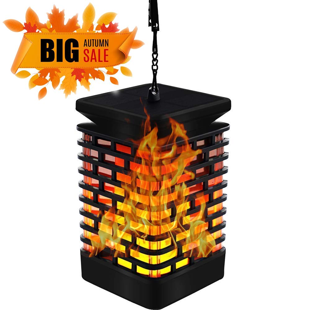 Solar Flame Hanging Lantern Lights Outdoor Solar Lanterns Light IP55
