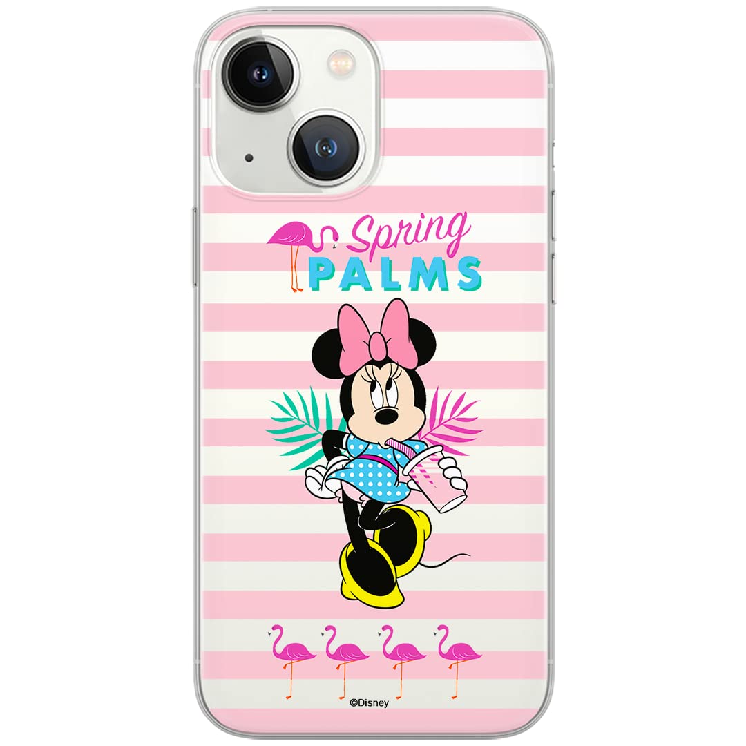 ERT GROUP mobile phone case for iPhone 13 MINI original and officially licensed Disney pattern Minnie 028 optimally adapted to the shape of the mobile phone, case made of TPU