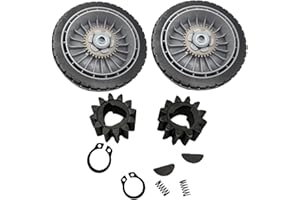 AugustknowU Lawn Mower Wheels Compatible With For Honda HRR216 HRS216 HRT216, Includes 42661 VE2 800 Gear Kit And Clips For R
