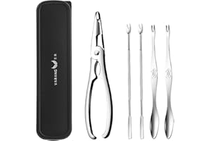 Stainless Steel Eat Set Shrimp Lobster Clamp Pliers Clip Pick Seafood Tools Cracker Spoons Kitchen Accessories Seafood Tools 