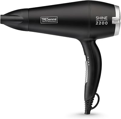TRESemme Smooth Shine Hair Dryer 2200W Anti-Frizz Ionic Lightweight Black 5542DU