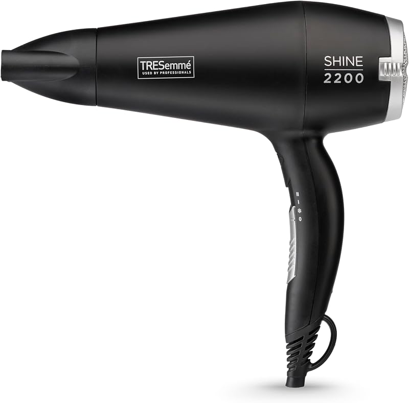 TRESemme Smooth Shine Hair Dryer 2200W Anti-Frizz Ionic Lightweight Black 5542DU