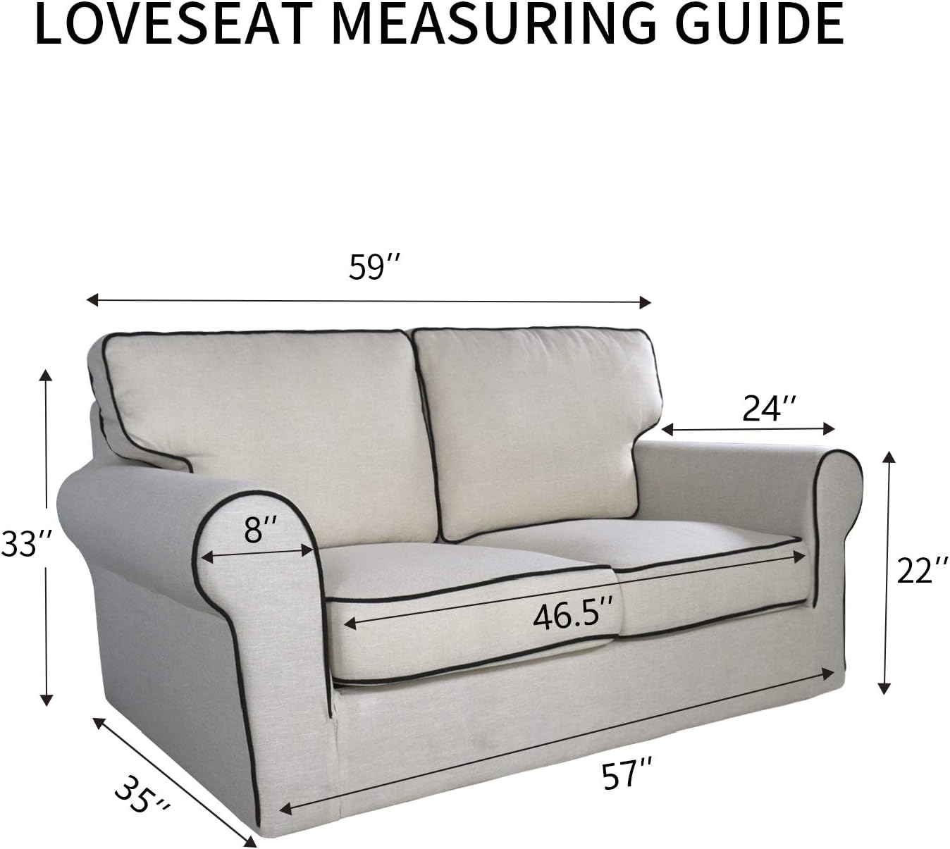 PureFit Super Stretch Chair Sofa Slipcover – Spandex Non Slip Soft Couch Sofa Cover, Washable Furniture Protector with Non Skid Foam and Elastic Bottom for Kids, Pets （Loveseat， Chocolate）: Furniture & Decor