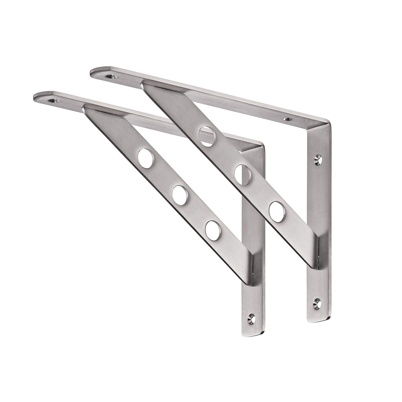 Buy YUMORE Shelf Bracket 10", Heavy Duty Stainless Steel Solid Shelf