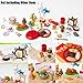 ORCARA Miniature Dollhouse Chinese Festival Snack Toy Figure Doll Gift Set of 8