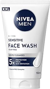 NIVEA MEN Sensitive Face Wash XXL 150ml Soap-Free Chamomile Pro Complex view 1