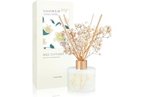 YISOWUH Reed Diffuser Set, 5.28oz (150ml) Melon Scent Diffuser 1 Pack with 8 Sticks Long Lasting Fragrance for Home, Bathroom, Room Decor