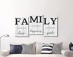 3 Piece Family Wall Decor Family Decor Family Wall