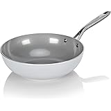 TECHEF - CeraTerra 12" Ceramic Nonstick Wok/Stir-Fry Pan, (PTFE and PFOA Free Ceramic Exterior & Interior), Made in Korea (12