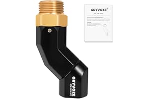 GRYVOZE 3/4 Inch Fuel Hose Swivel NPT Connector 360 Rotating for Fuel Nozzle Transfer Water Diesel Gasoline