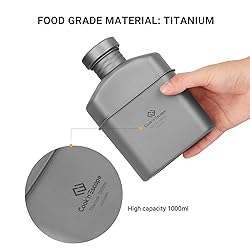COOK'N'ESCAPE 1000ML Titanium Lightweight Portable