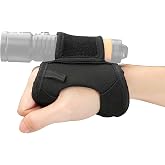 ORCATORCH Diving Flashlight Glove Hands-Free Flashlight Holder Universal Adjustable Wrist Strap Scuba Dive Lights Accessories (Not Included Flashlight)