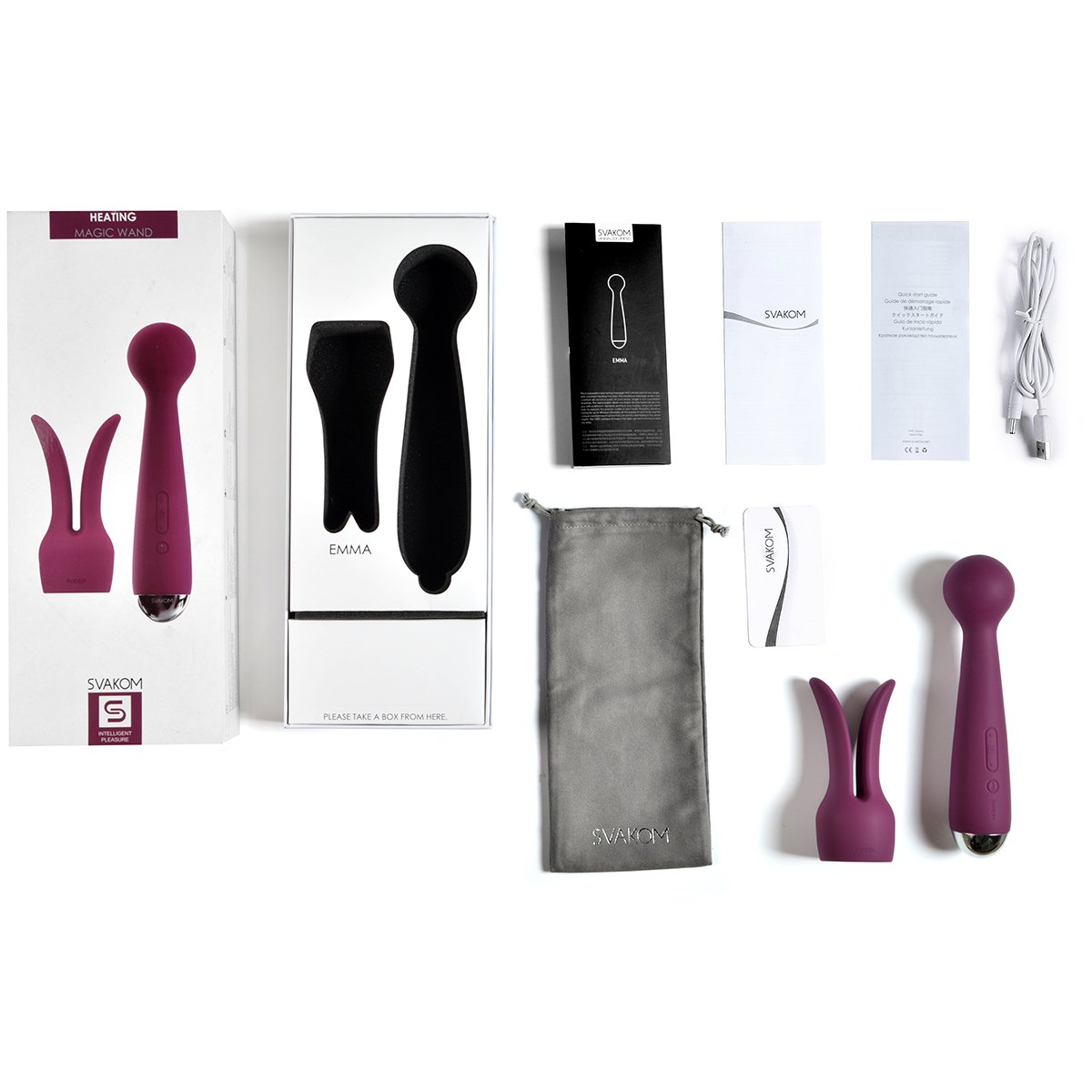 SVAKOM Vibrateur stimulateur de point G , masseur , sextoy , vibromasseurs pour femme Vibreur (Mini Emma-Violet)