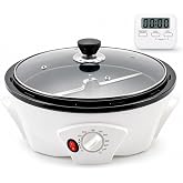 GIVEROO 500g Coffee Bean Roaster Machine with Timer, 110V | Electric, 0-240℃, Non-Stick, Household, For Cafe Shop Home Use