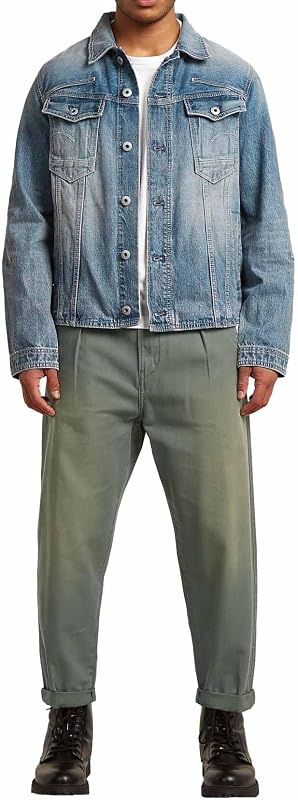 Raw C.V. Slim 3D Dart Jacket Chaqueta, Azul (Antique Faded Patina Blue D28418-E358-H928), M Hombre