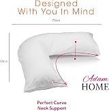 Adam Home V Pillow Extra Filled for Neck Support & Maternity Comfort view 2
