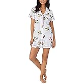 BedHead - Short Sleeve Shorty PJ Set - Nightcap - Small