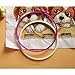 ZesGood 6 Pieces Embroidery Hoops Cross Stitch Hoop Embroidery Circle Set for DIY Art Craft, Plastic, 6 Different Size