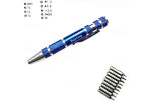9In1 Torx T4 T5 T6 T8 PH000 PH00 Flap 2.0 Phillips Slot Type 0.8mm 1.2mm Pentalobe 5 Point Star Repair Screwdriver Tool kit f