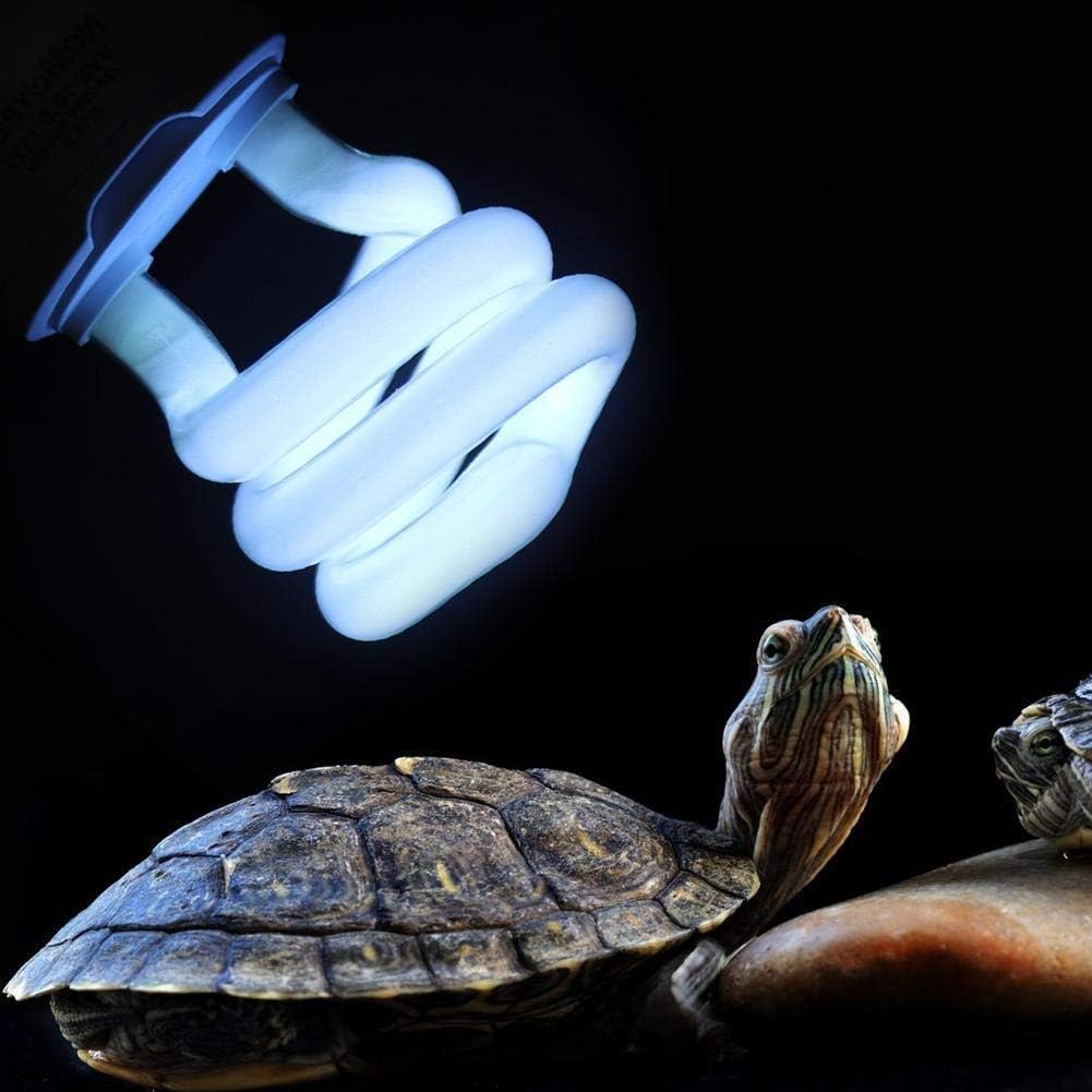 UVB Lamp Turtle,Unibell 13W 220-250V UVB Pet Reptile UV Heating Sunlight Light Amphibian Lizard Tortoise Lamp(10.0)Compact Fluorescent Vivarium Lighting Calcium Supplement Light Bulb for Reptiles - Image 4
