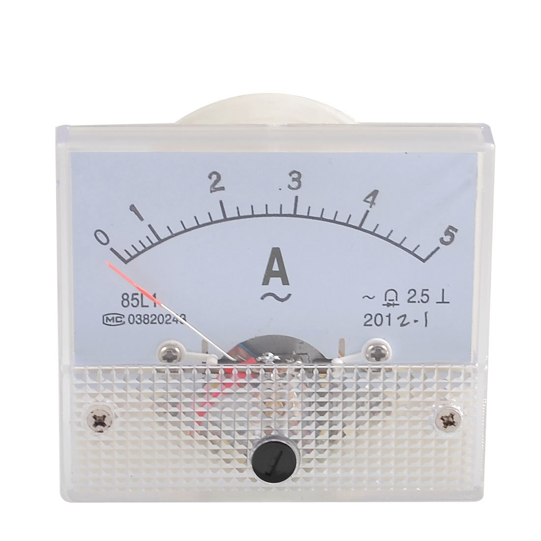 Sourcingmap Class 2.5 Accuracy Analog AC 0-5A Scale Range Ammeter Meter Panel